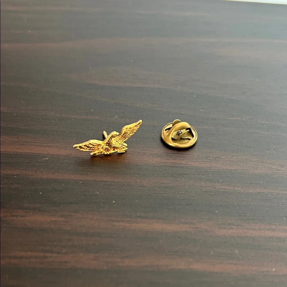 Gold Eagle Lapel Pin